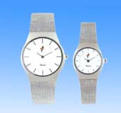 Wearable art jewelry decor shopping online wholesale bangle band fashion white round face watch set.
