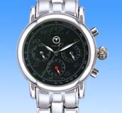 Beauty fashion manufacturers wholesale supply catalog offering stainless steel army navy 3-faces design fashion watch. Cool, neat, eyes-catching! 