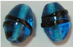 jewelry making and beading supply online huge collection wholesale blue transparent glass beads with line decor. We alway offer only the finest jewelry supply to our great customers. 