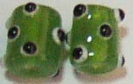 Handcrafted art jewelry online direct wholesalers ofeering black eyes decor greenish fashion glass beads. 