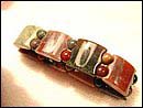 Unique handcrafted designers jewelry wholesale online offering enamel color gemstone beads forming fashion stretchy bracelet. Assorted classically elegant perfectly match with the enamel color flat beads, creats a warm and soothing sensation.