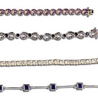 Huge collection of bracelet wholesale online suppliers distributing assorted designmulti cz stone embedded sterling silver bracelet. High quality is what we alway guarantee!