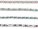 Sterling silver jewelry distributors online wholesale supply multi cz embedded sterling silver bracelet. Assorted color cz and design. Perfect for gift giving. High quality is what we alway guarantee!
