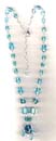 Latest fashion and design wholesale catalog offering fashion blue beaded necklace with a blue bead pendant