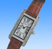 Classic citizen watch manufacturers online supply long face fashion wact with brown leather band. 