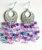 Fine earring jewelry art supply wholesale presenting multi beaded dangle fashion stud earring in Cut out Celtic pattern design. Shine your self up with our quality jewelry product in the fashionable essence!