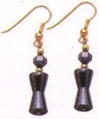  direct import fashion jewelry online catalog wholesale fashion hematite earring with gold plated fish hook for comfortable fit. Anti-allergy, elegant design, your great choice for mother day gift idea.